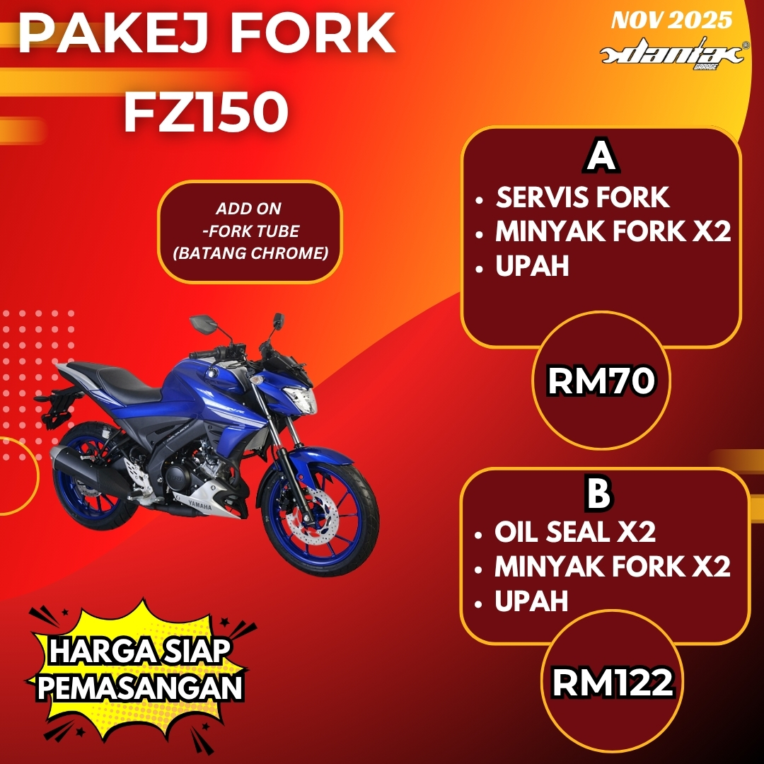 PAKEJ FORK YAMAHA FZ150