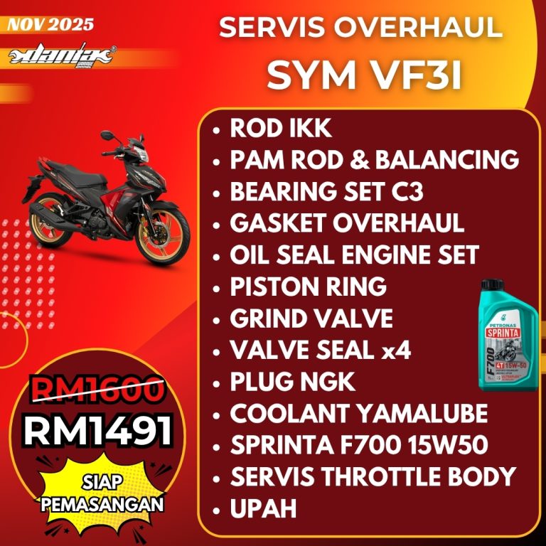 PAKEJ OVERHAUL SYM VF3I